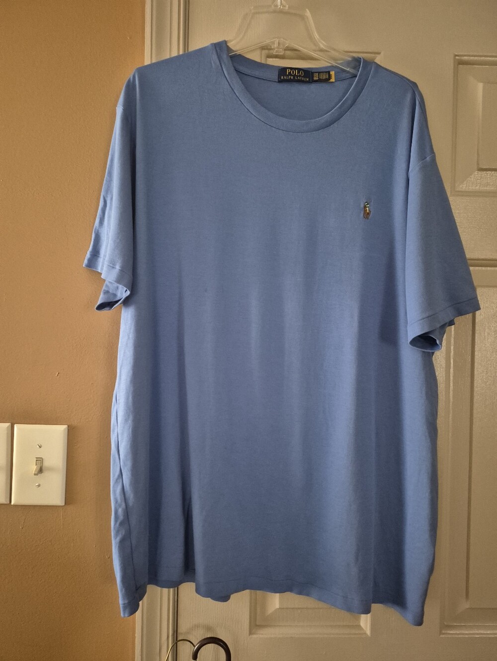 Polo by Ralph Lauren Men’s Crew Tee in Sky Blue with Polo Pony